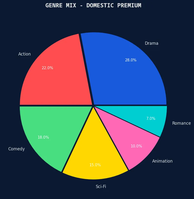 票房风向标 国产精品电影类型分布